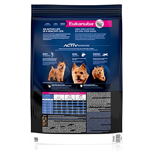 Eukanuba Senior Small Breed – poulet en premier ingrédient, protéine de haute qualité.