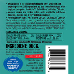 Evanger's Canard Entier Sans Gluten : protéine unique sans céréales, adaptée aux sensibilités.