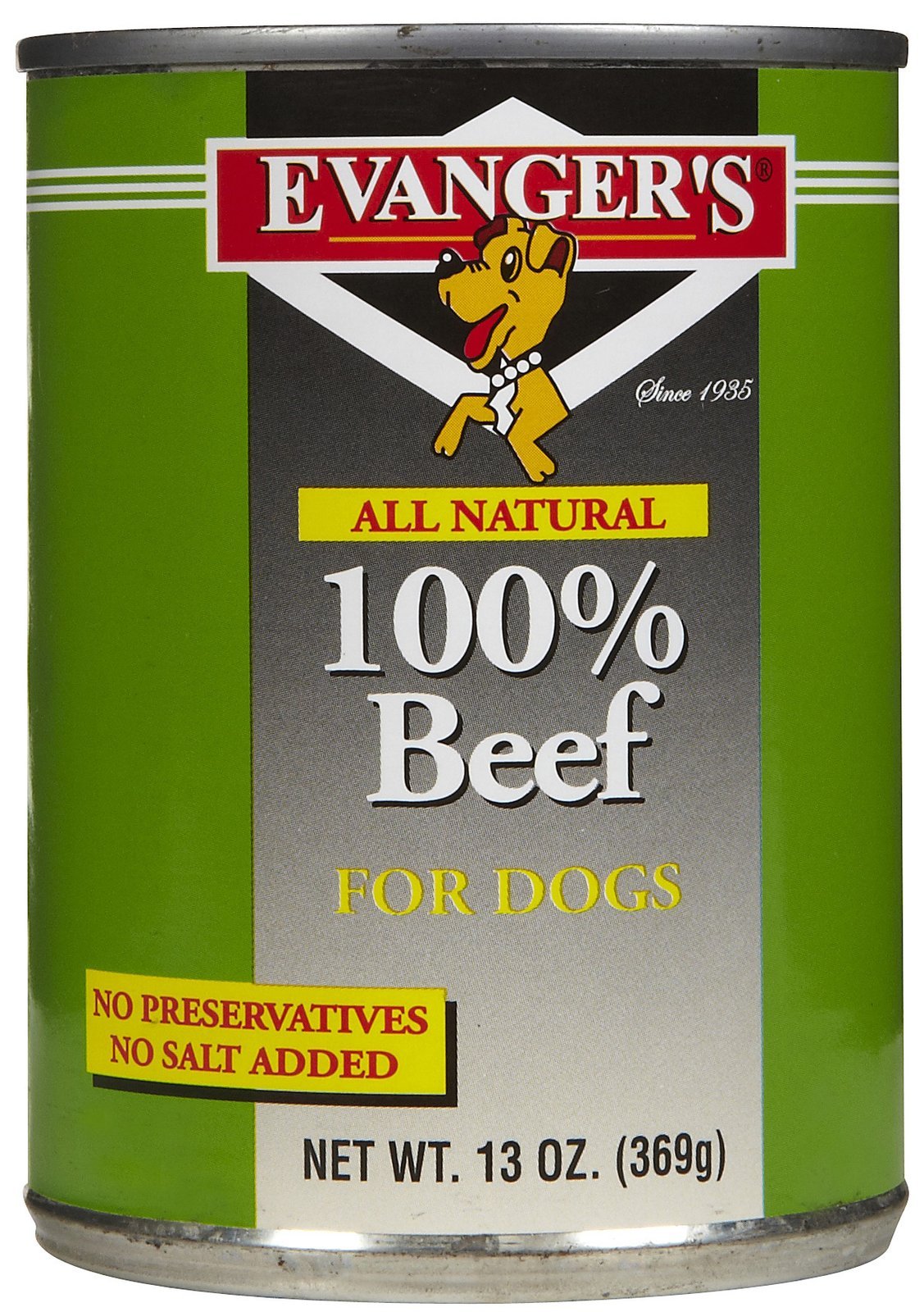 Evanger's Heritage Classic boeuf en conserve: boîte pratique offrant une protéine unique et digestible.