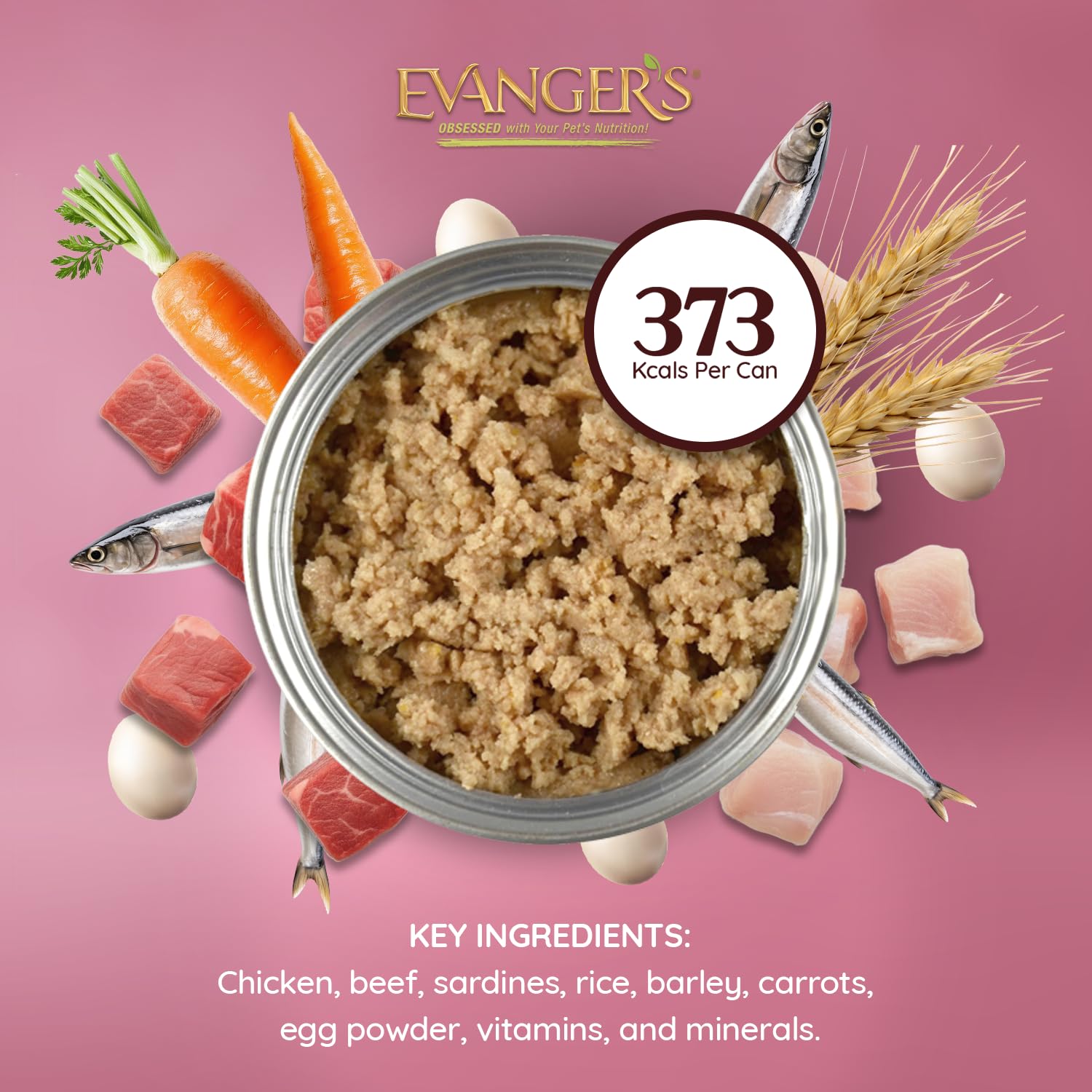 Portions flexibles Evanger's Heritage Classic Puppy pour rotation des repas.