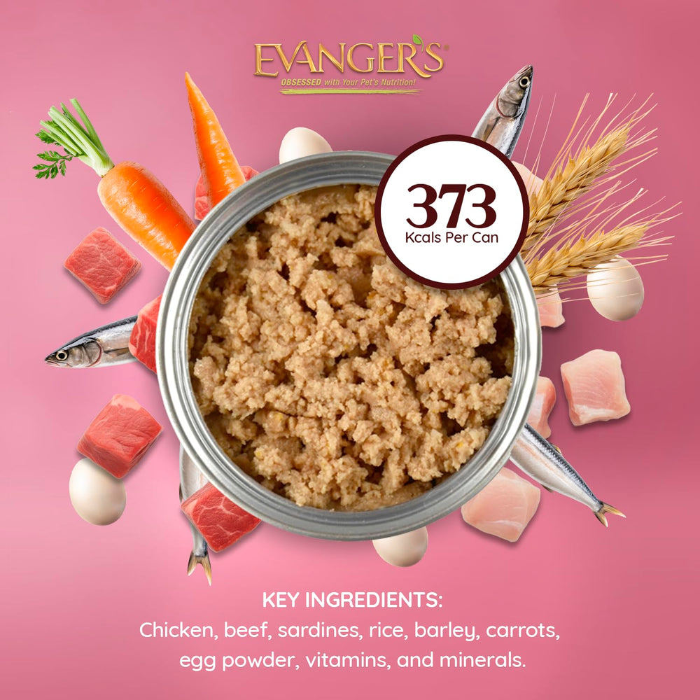 Portions flexibles Evanger's Heritage Classic Puppy pour rotation des repas.