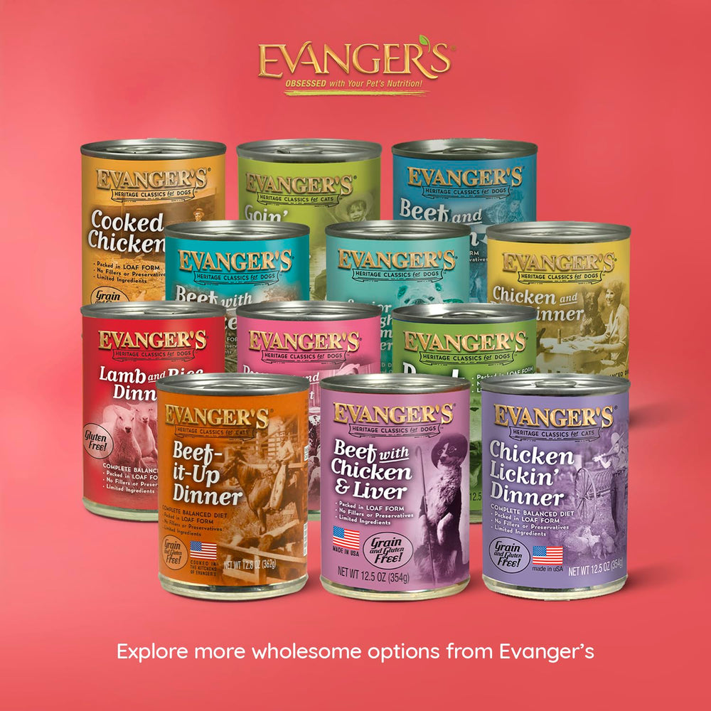 Nourriture Evanger's Heritage Classic – idéal pour rotation ou repas quotidien.