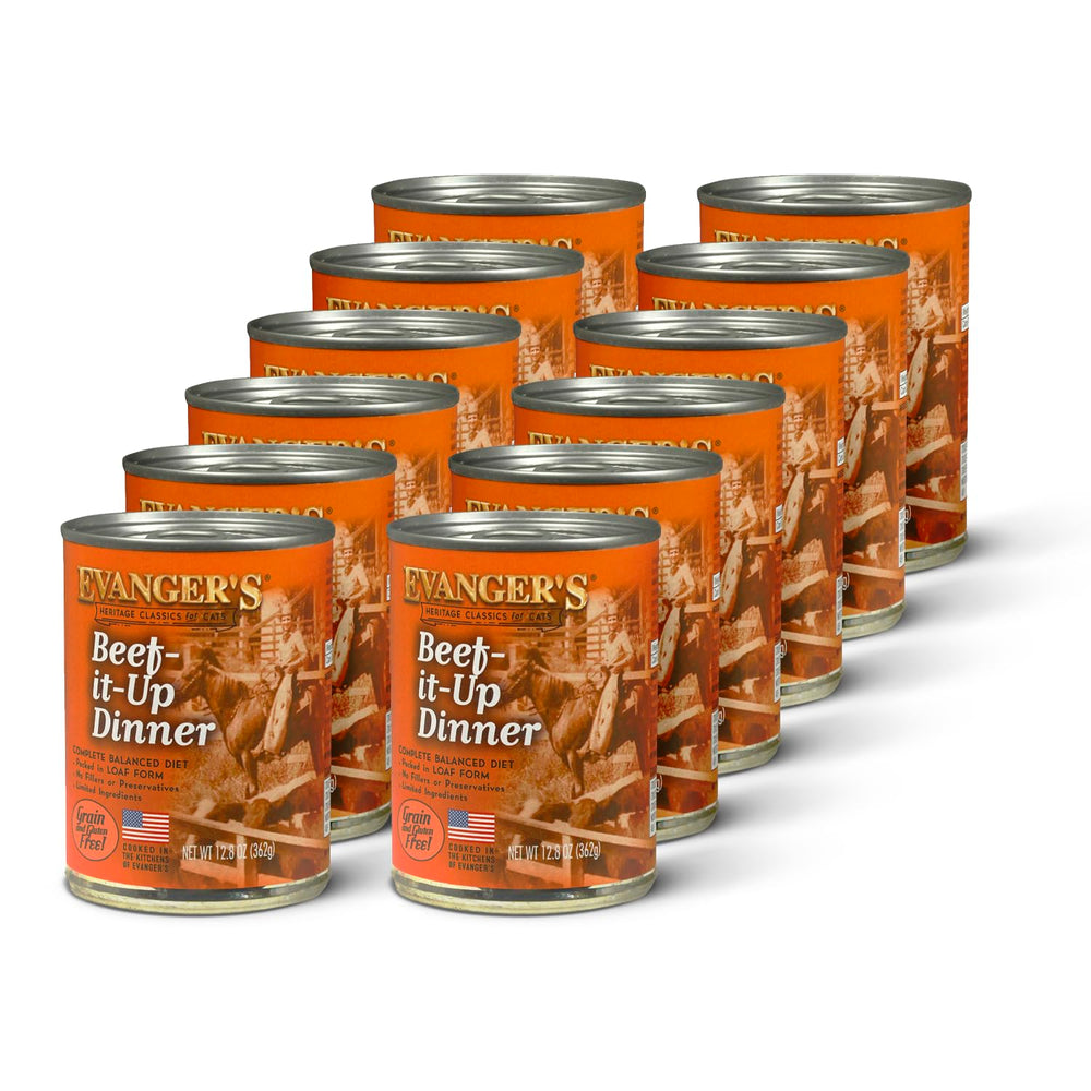 Evanger's Heritage Classics boeuf — boîte 12,5 oz, protéine simple pour énergie quotidienne.