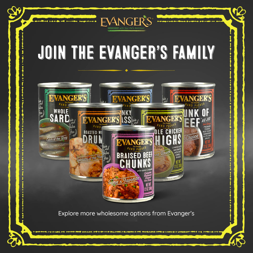 Evanger's Heritage Classics – boîtes sans BPA et recyclables, choix durable.