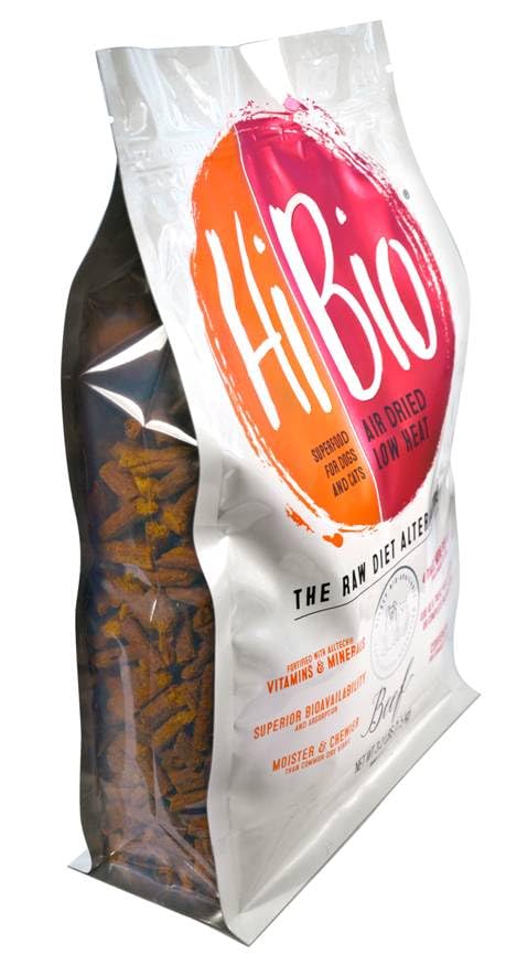 Evanger’s Hi-Bio Air-Dried Boeuf: Texture humide qui stimule l’appétit.