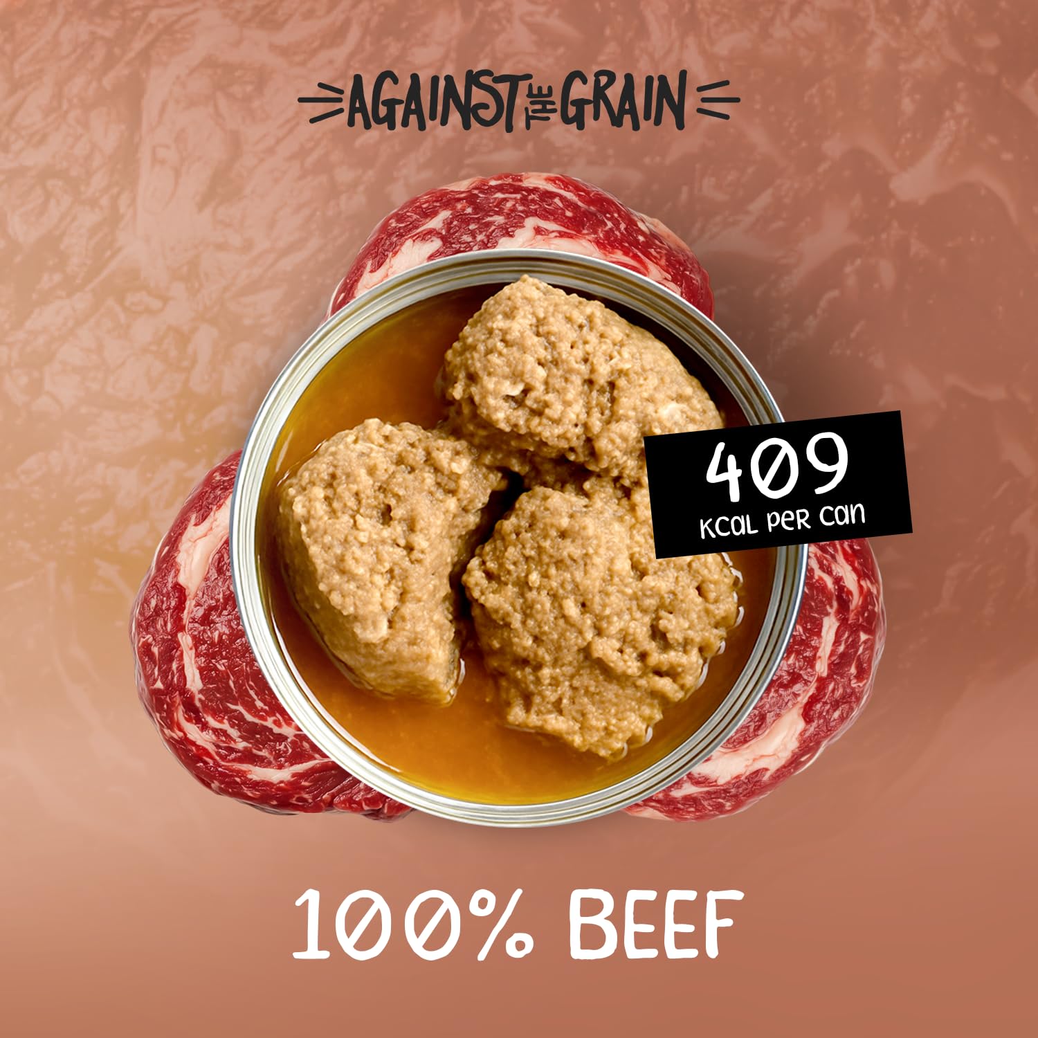Conserve sans gluten Evanger's Nothing Else boeuf sans gluten et sans céréales.