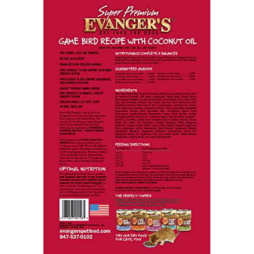 Evanger’s canard-dinde ingrédients, choix hypoallergénique pour estomac sensible.