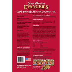 Evanger’s canard-dinde ingrédients, choix hypoallergénique pour estomac sensible.