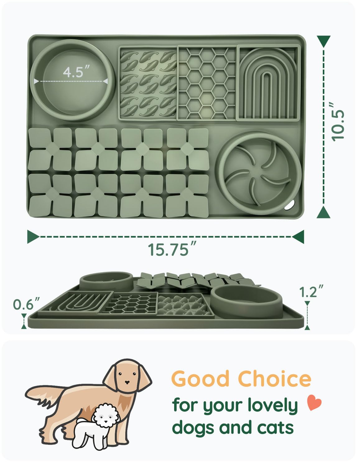 Évenco tapis-silicone-adhesif stimule l’odorat et le soin alimentaire.