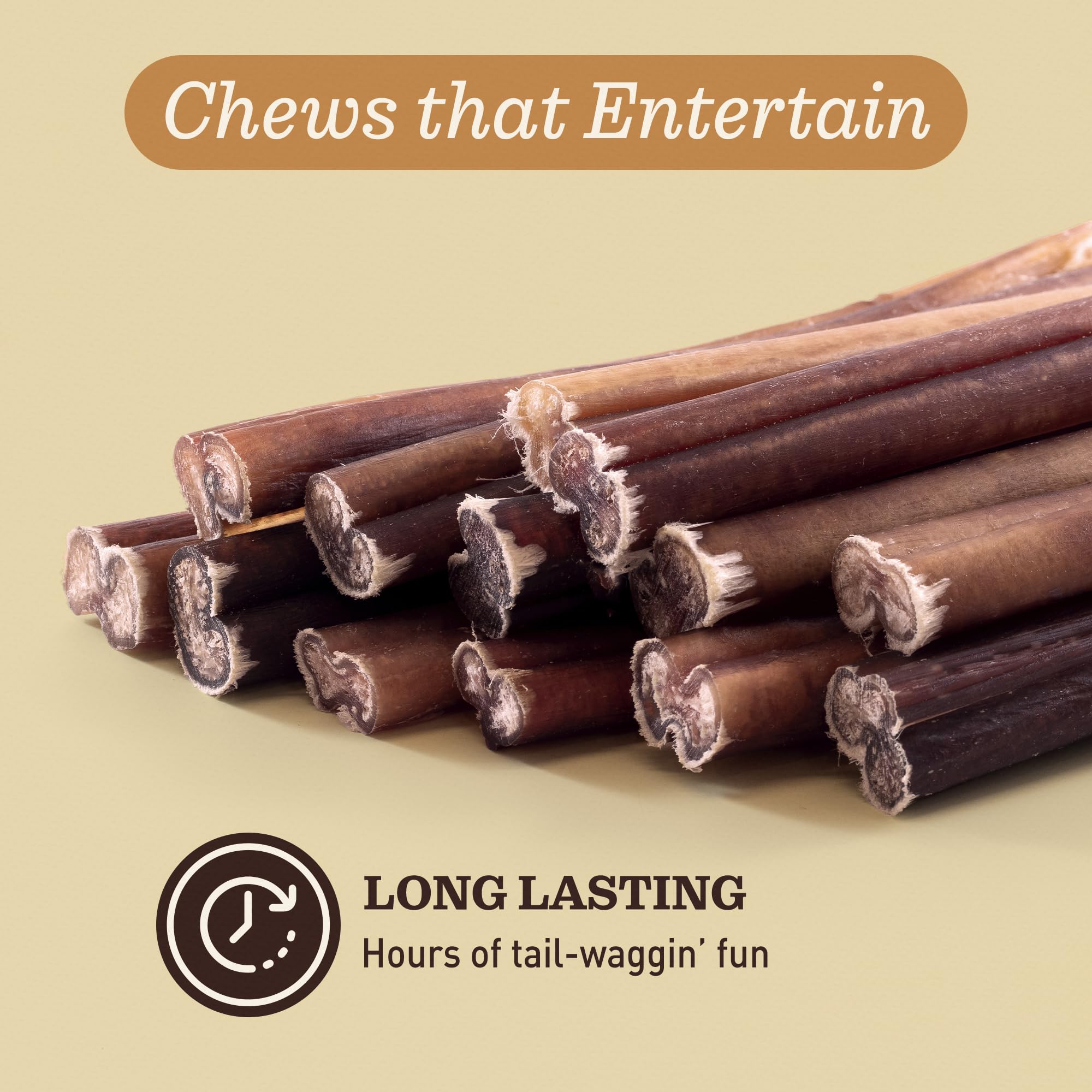 Ever Farm bully-stick sans odeur: option propre pour les chiens sensibles.