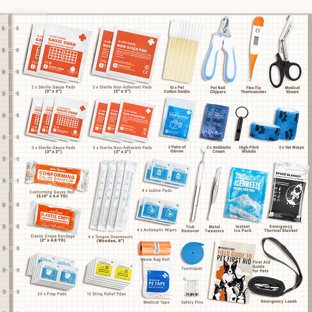 EVERLIT CARE essentiels-veterinaires-steriles-nonsteriles: premiers secours pour animaux