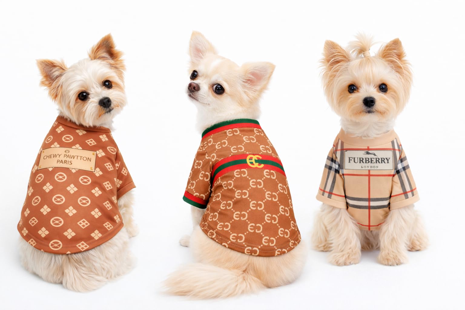 Everything Chic t-shirt chien luxe : look quotidien polyvalent pour promenades et jeux.