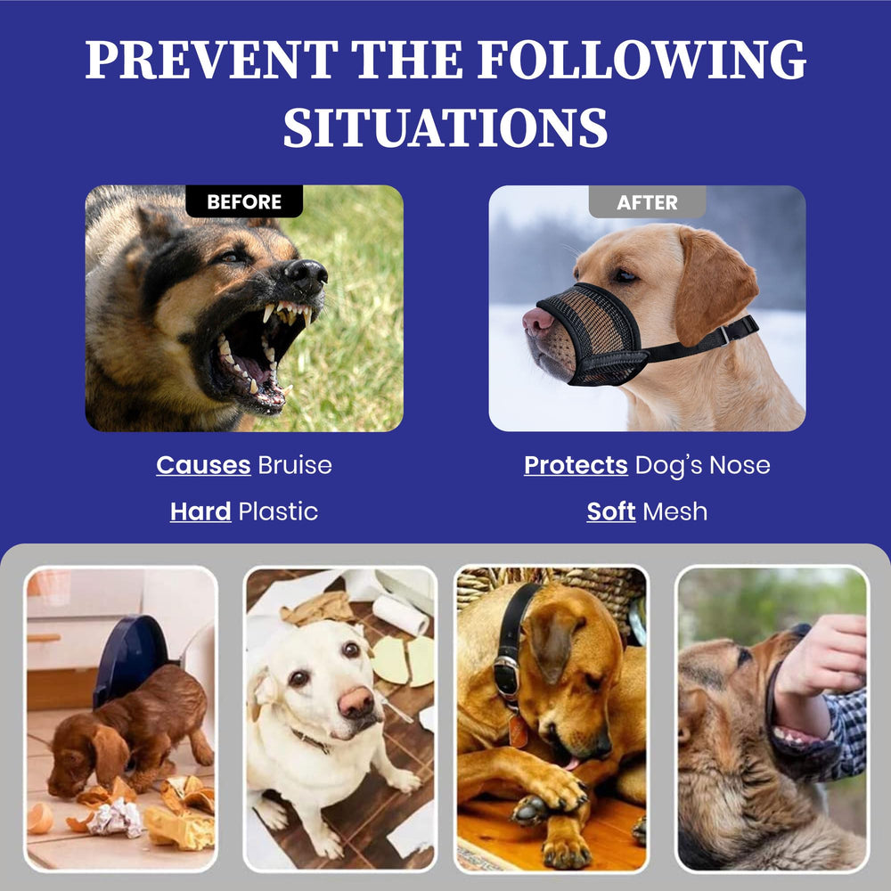 Evollax museau chien serrages ajustables xl garantissent un ajustement personnalisé et sûr