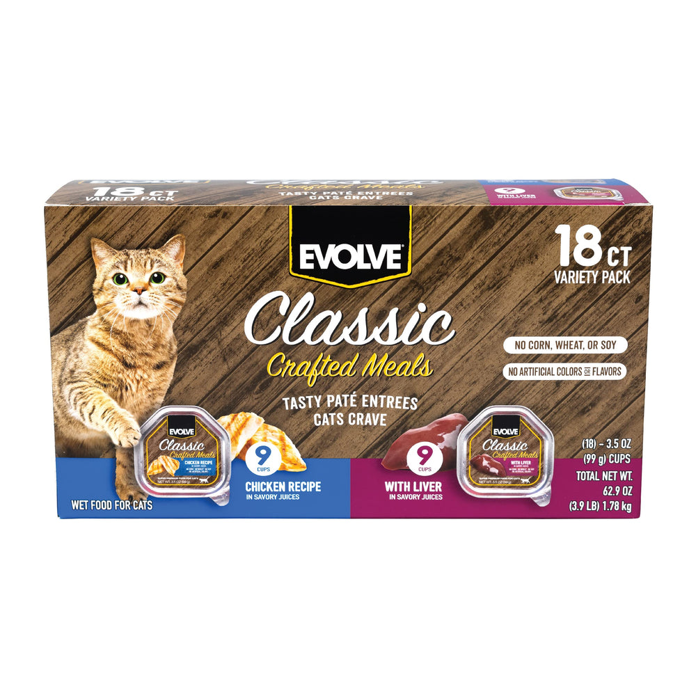 Evolve Classic Crafted Meals chat foie – sauce savoureuse pour varier les repas