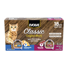 Evolve Classic Crafted Meals chat poulet – boîte 3oz prête à servir comme repas principal
