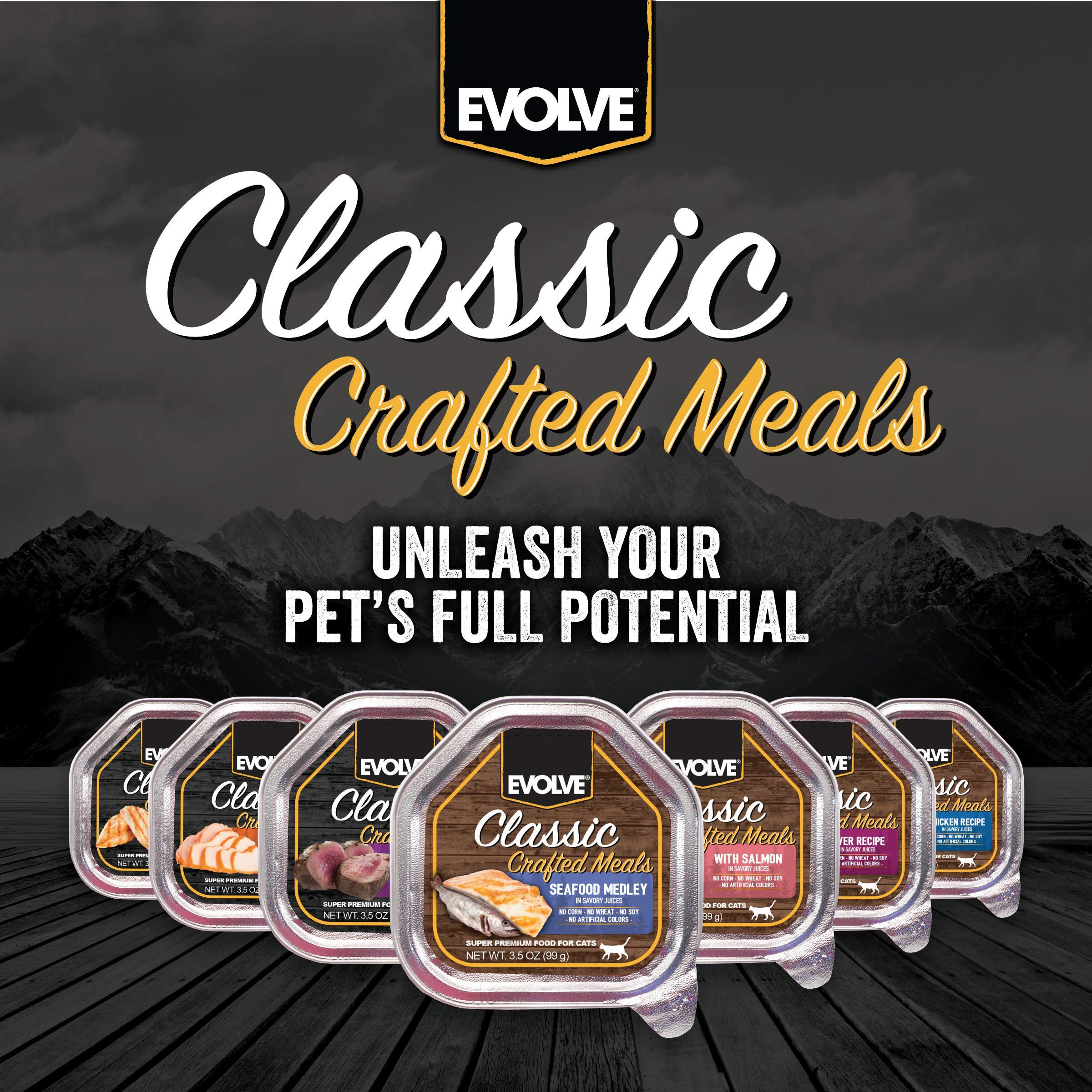 Evolve Saumon chien - légumes variés ajoutant couleur et texture.