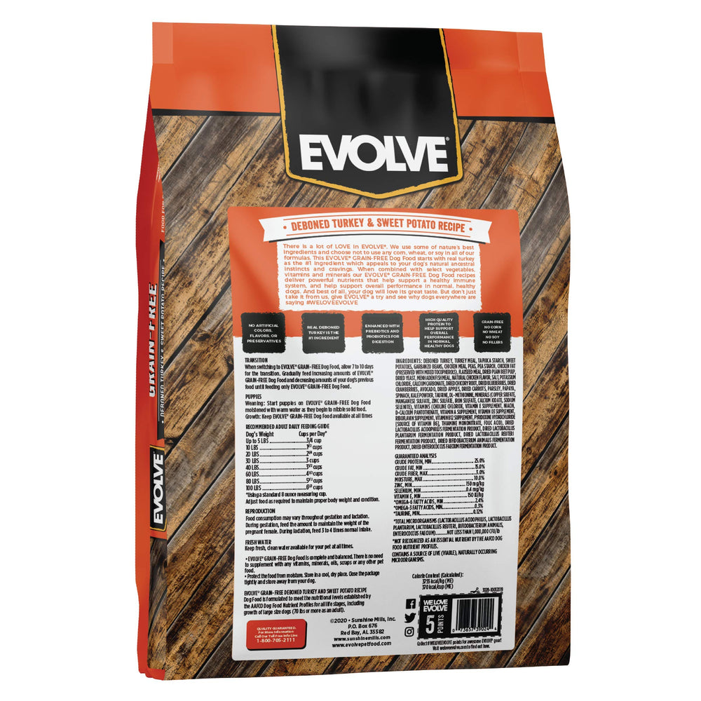 Evolve croquettes dinde patate douce: texture croquante et goût accepté par les chiens