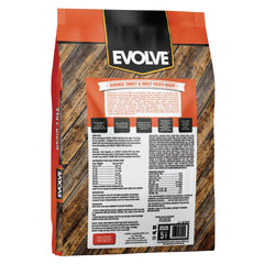 Evolve croquettes dinde patate douce: texture croquante et goût accepté par les chiens