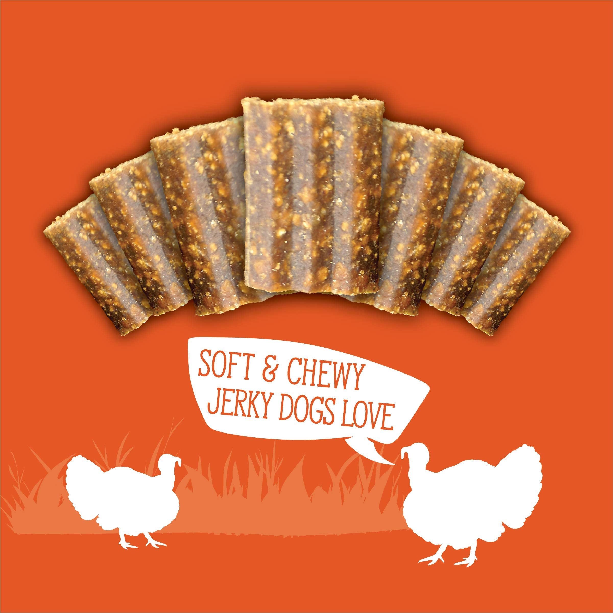 Evolve gourmandises dinde pois baies rouges, recompense delicieuse pour chiens actifs.