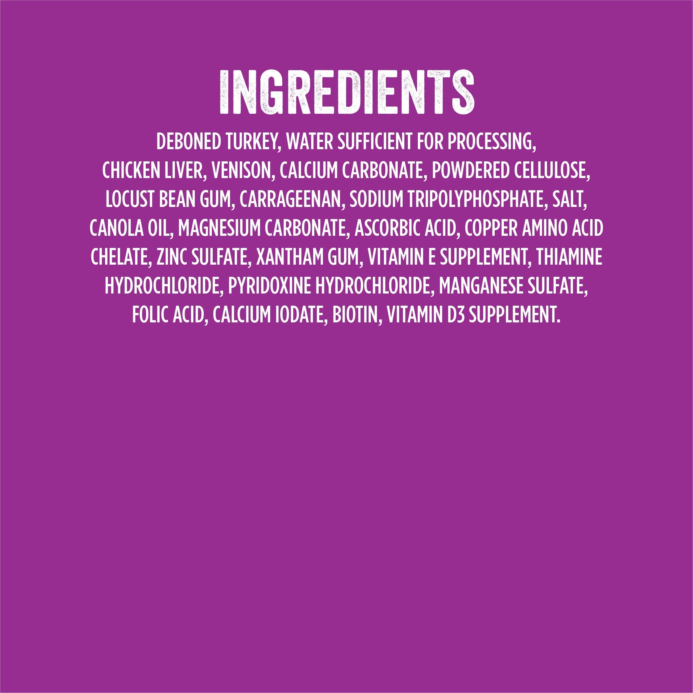 Repas enrichi Evolve venaison avec vitamines et minéraux, soutien nutritionnel quotidien.