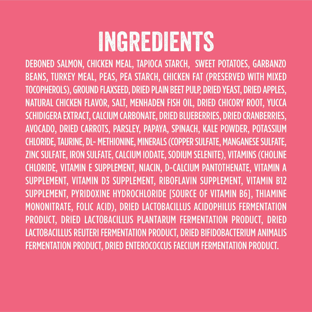 Evolve sans céréales et sans additifs artificiels.