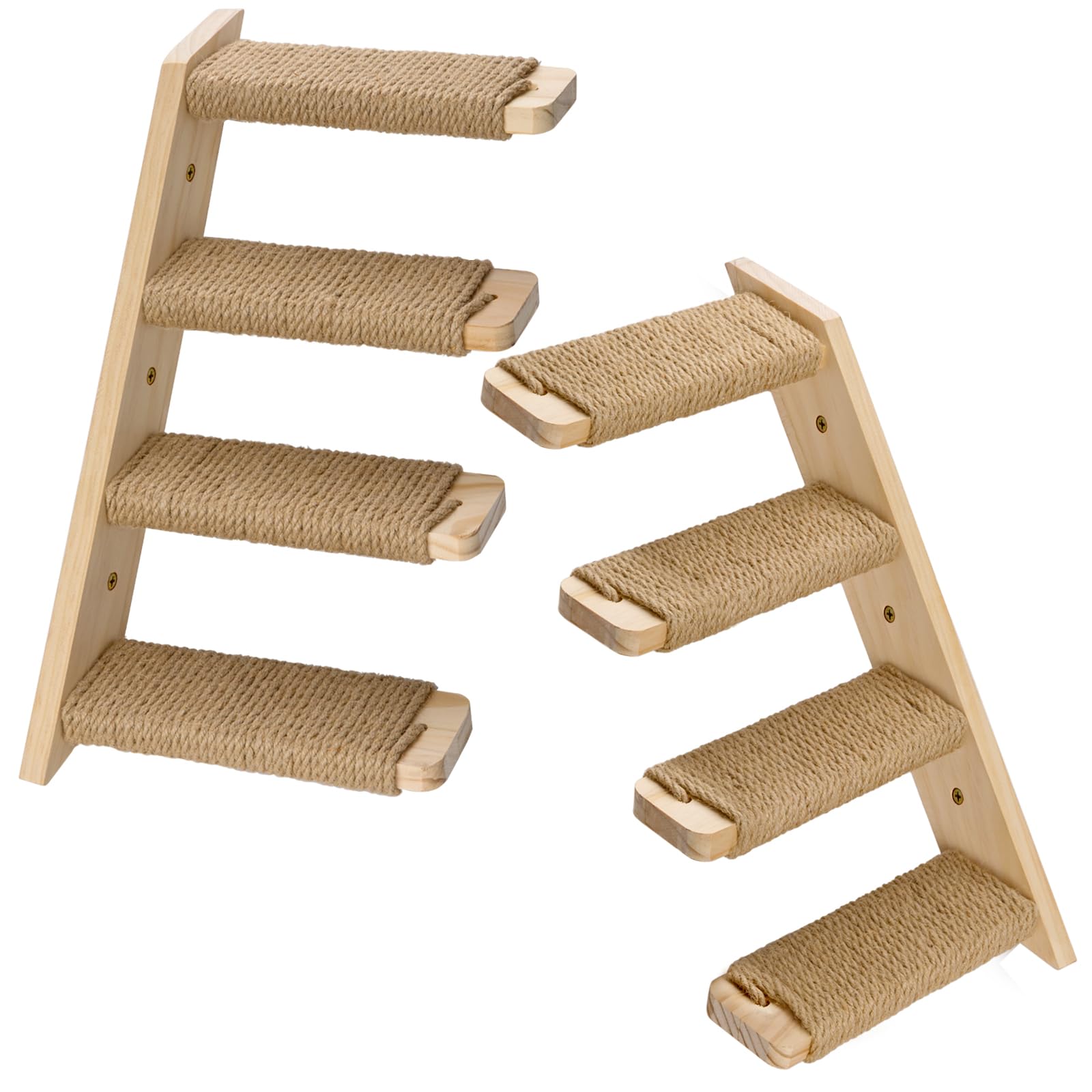 Ewenono escaliers pour chat 4 marches avec corde sisal améliorant l adhérence