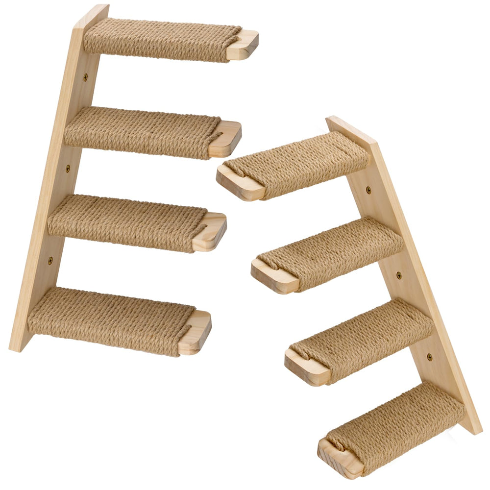 Ewenono escaliers pour chat 4 marches avec corde sisal améliorant l adhérence