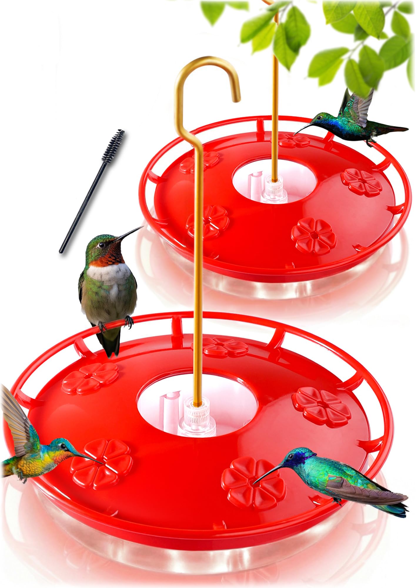 eWonLife distributeur-colibris antifuite: nectar sans déversement dans le jardin.