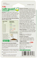 Excel Safe-Guard Canine sachets 1 g pour une dose précise sur 3 jours.
