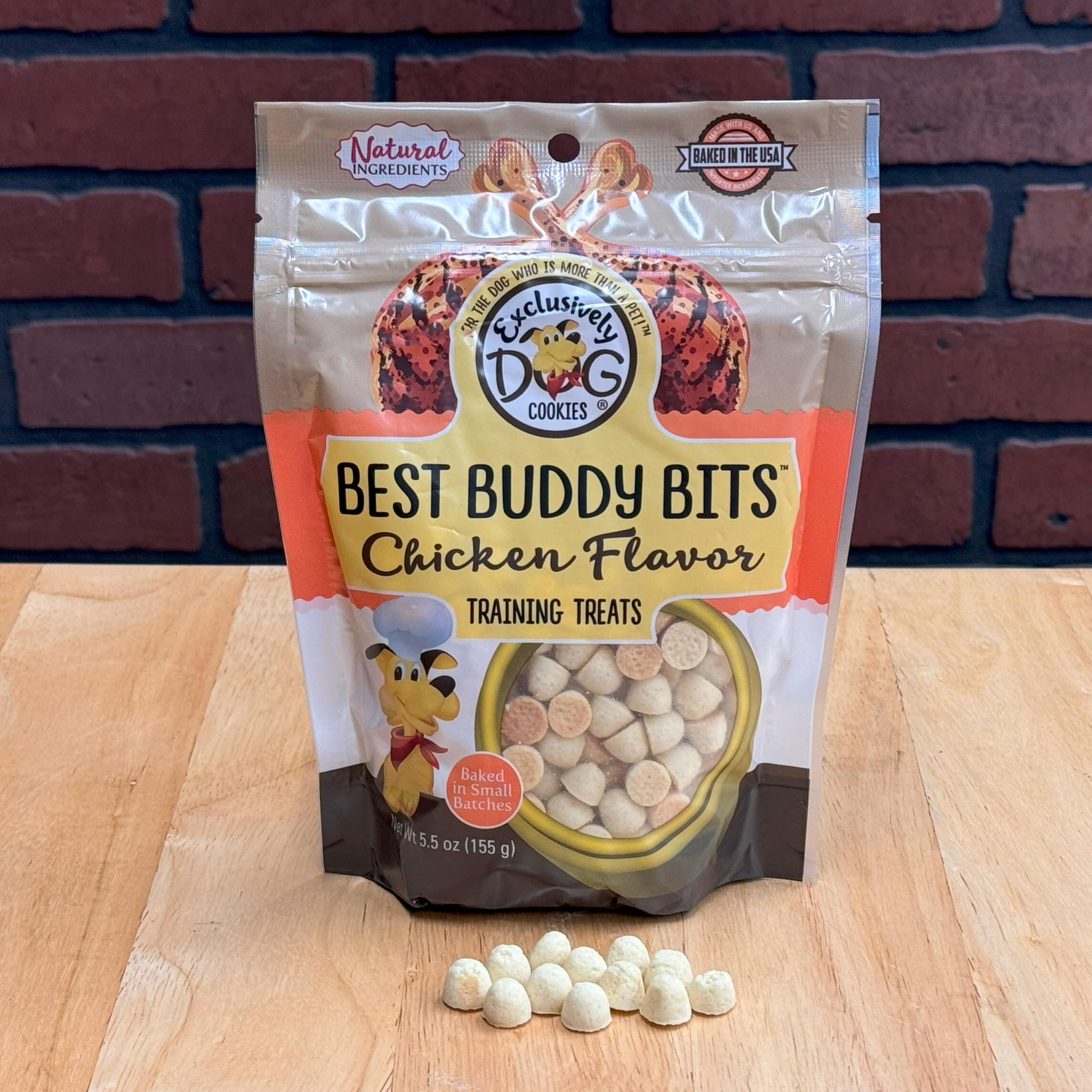 Best Buddy Bits fabriqué aux États-Unis, fraîcheur garantie dans de petites séries.
