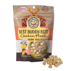 Exclusively Dog Best Buddy Bits dans sachet reutilisable, pratique pour l’entraînement.