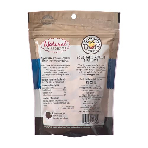Exclusively Dog Best Buddy Bones : biscuit fromage en forme d'os, récompense pratique.