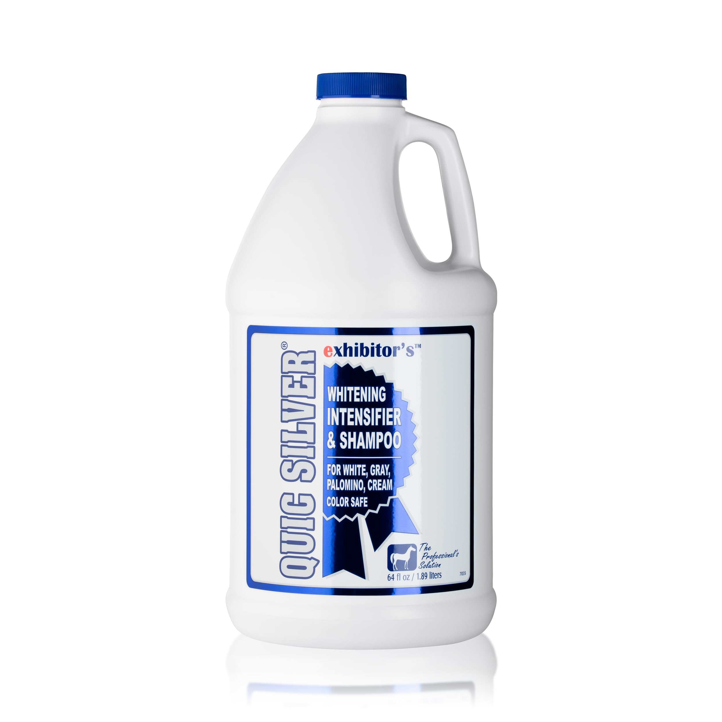 Exhibitor's Quic Silver Shampoo : bouteille violette, lavage doux et régulier.