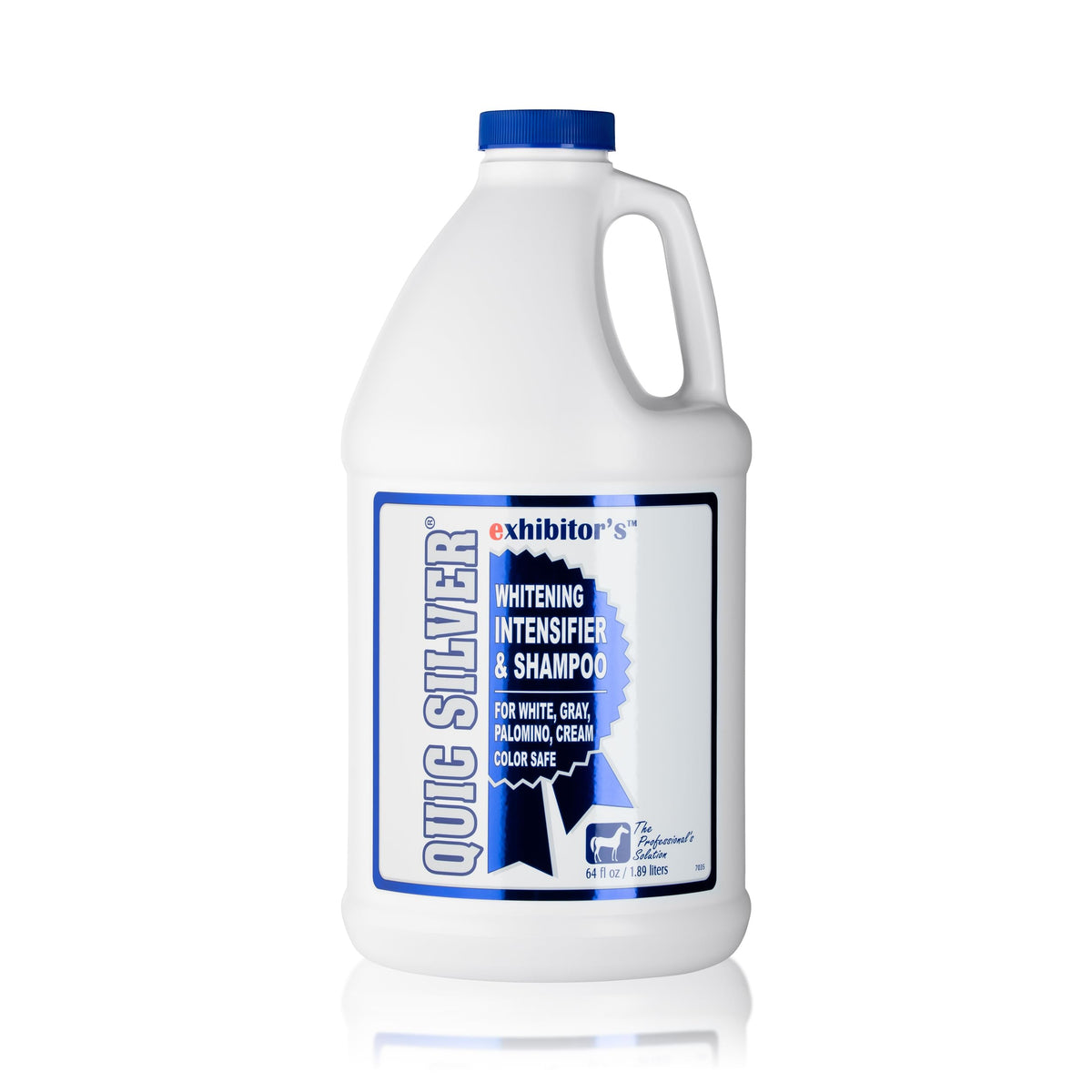 Exhibitor's Quic Silver Shampoo : bouteille violette, lavage doux et régulier.