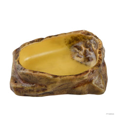 Exo Terra bol d’eau reptile moyen, surface intérieure lisse et facile à nettoyer.