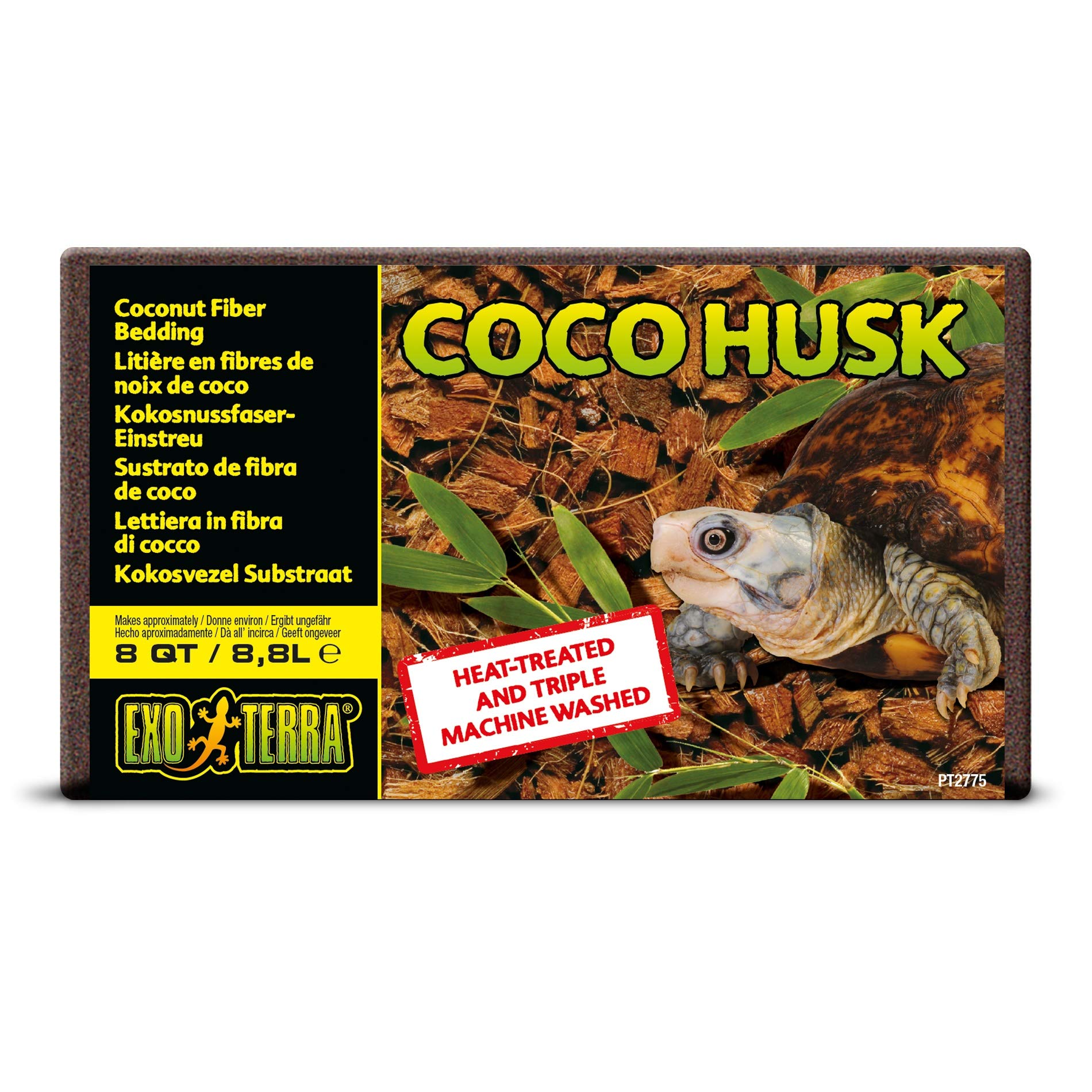 Exo Terra brique fibre noix de coco : substrat naturel qui retient l'humidité.