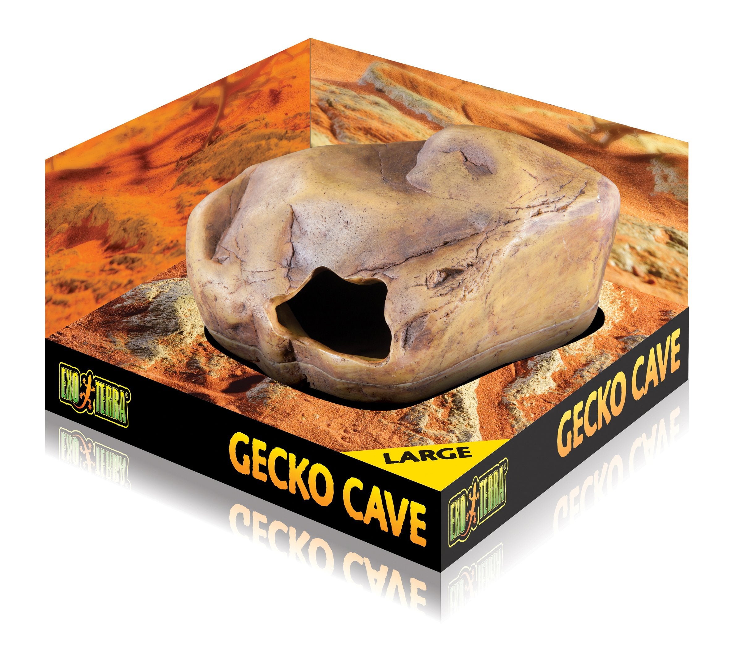 Gecko Cave Exo Terra, cachette humide prête à créer un microclimat frais.