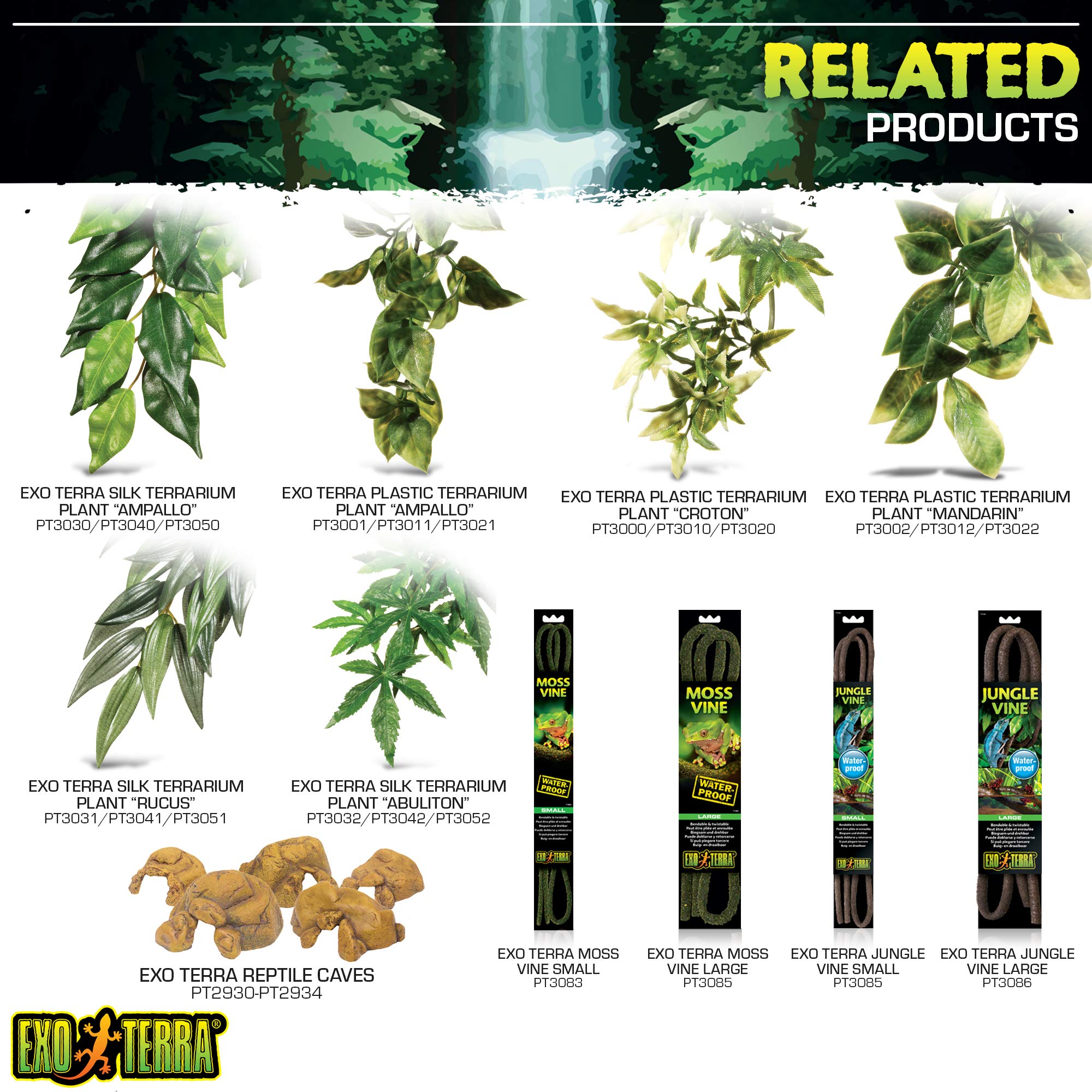 Exo Terra brique fibre noix de coco : idéal pour terrariums tropicaux et habitats humides.