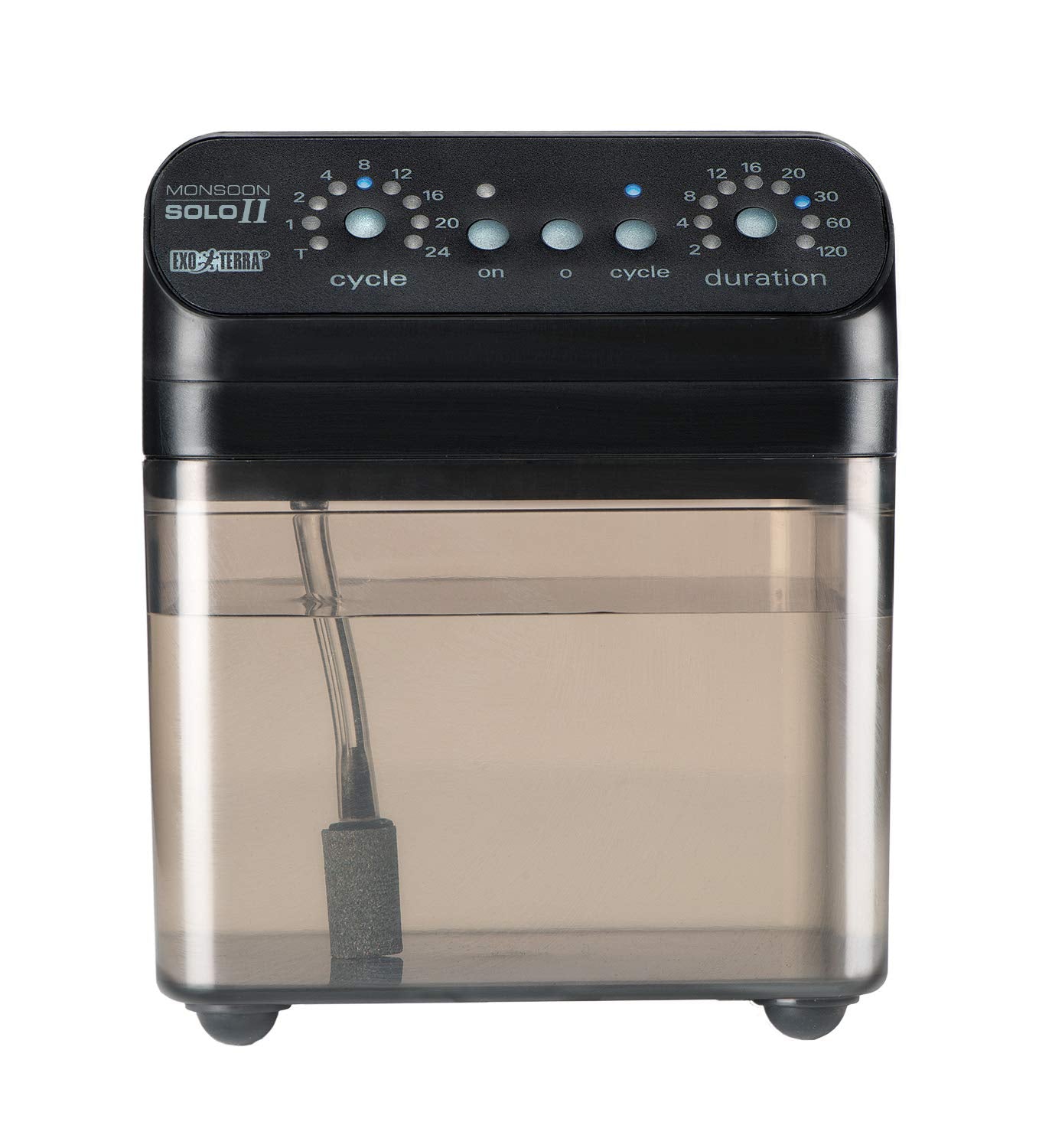 Exo Terra Monsoon Solo II – buse reglable pour humidité uniforme dans le terrarium.
