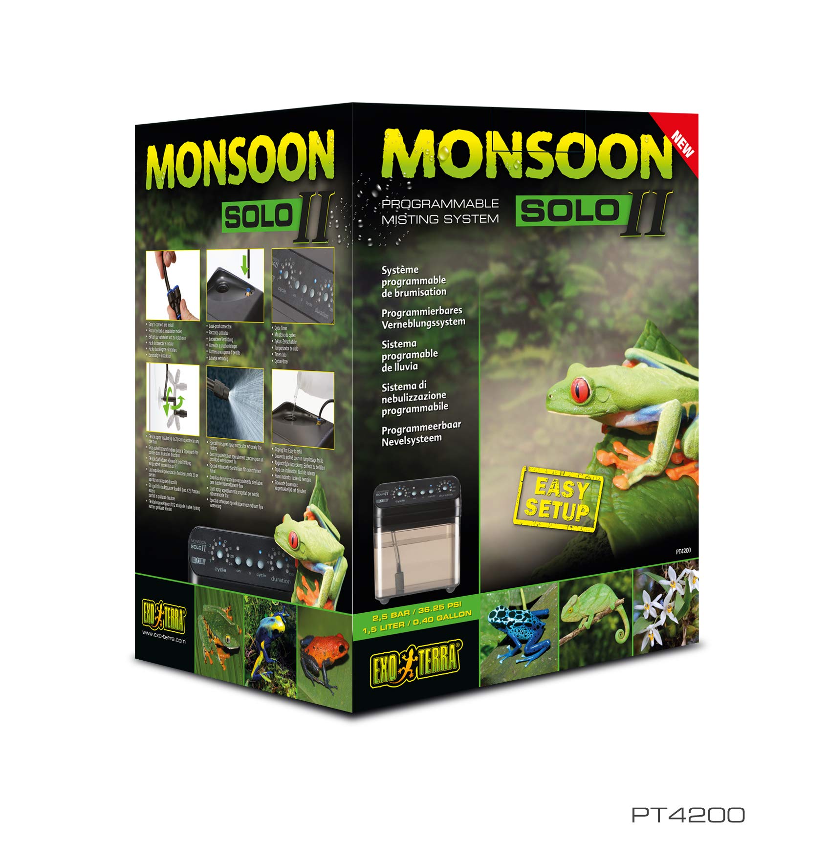 Exo Terra Monsoon Solo II – montage rapide et sans outil.
