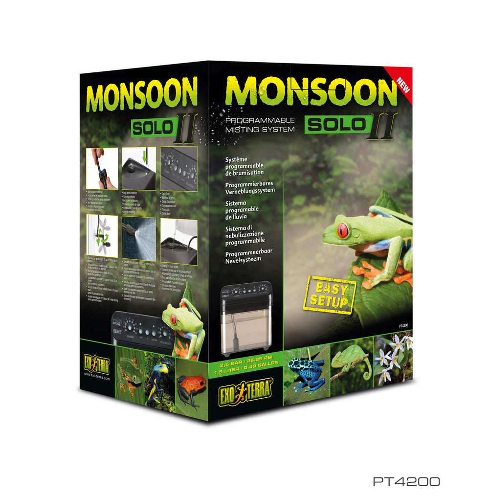 Exo Terra Monsoon Solo II – montage rapide et sans outil.