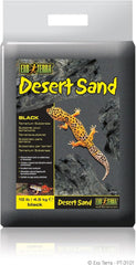 Exo Terra sable désert noir en sac de 10 livres pour terrarium.