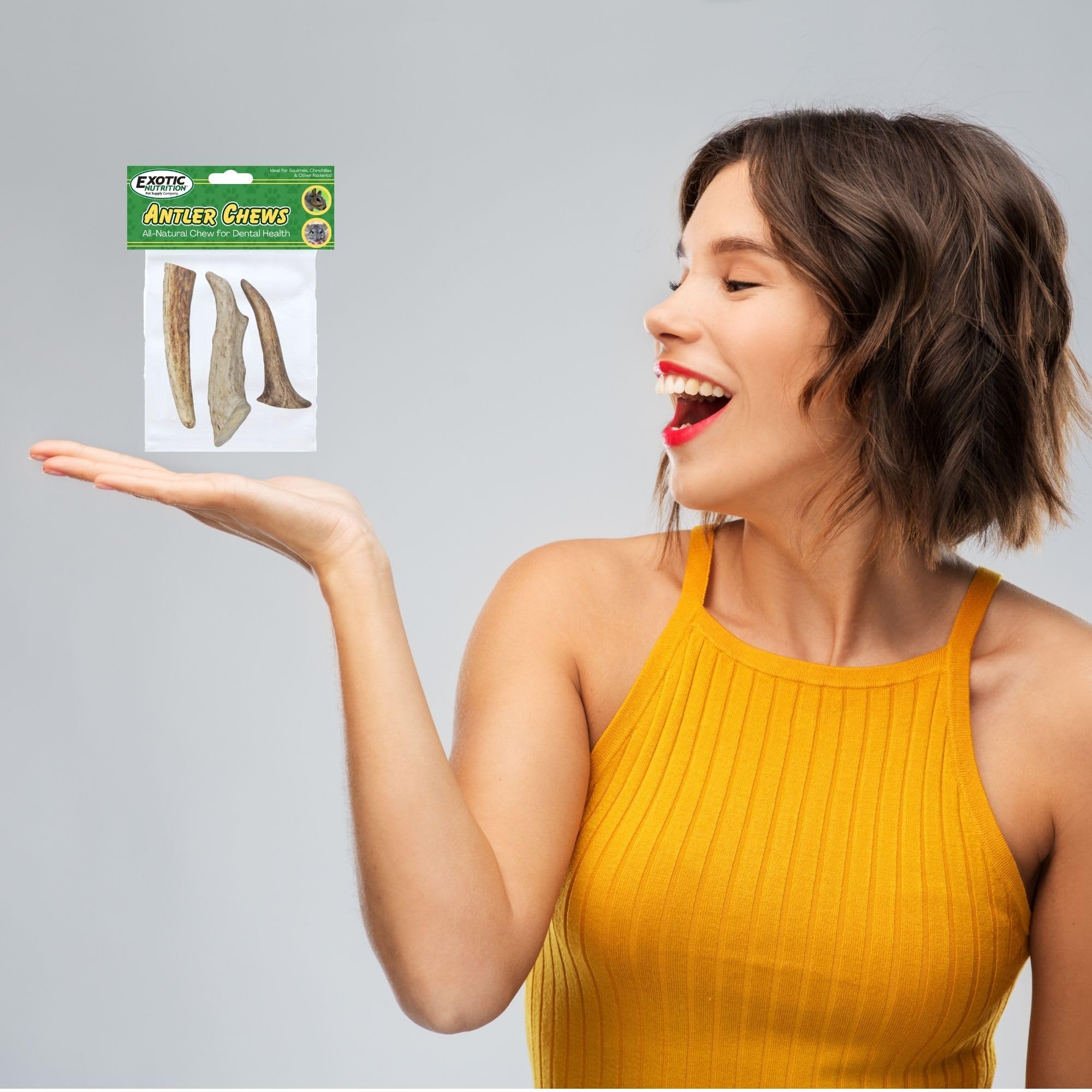 Exotic Nutrition Antler Chews — dentition naturelle grâce au grignotage.