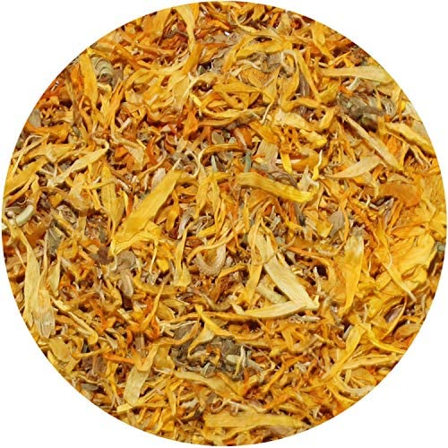 Exotic Nutrition Calendula – gros plan sur fleurs séchées couleur naturelle.