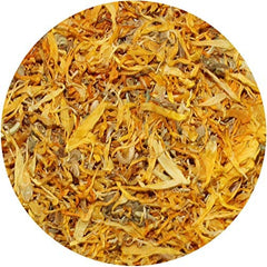 Exotic Nutrition Calendula – gros plan sur fleurs séchées couleur naturelle.