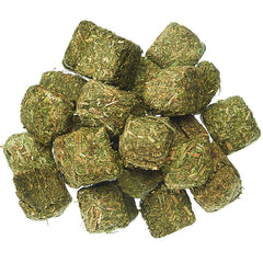Exotic Nutrition: cubes de foin de Timothy compactes, texture stimulante pour mastiquer.