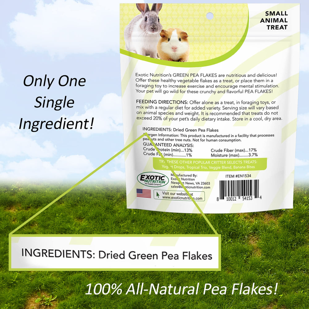 Exotic Nutrition flocons-pois-verts-avec-nourriture – parfait mélange quotidien.