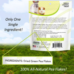 Exotic Nutrition flocons-pois-verts-dans-bol-petits-animaux: texture facile à digérer lors du repas.