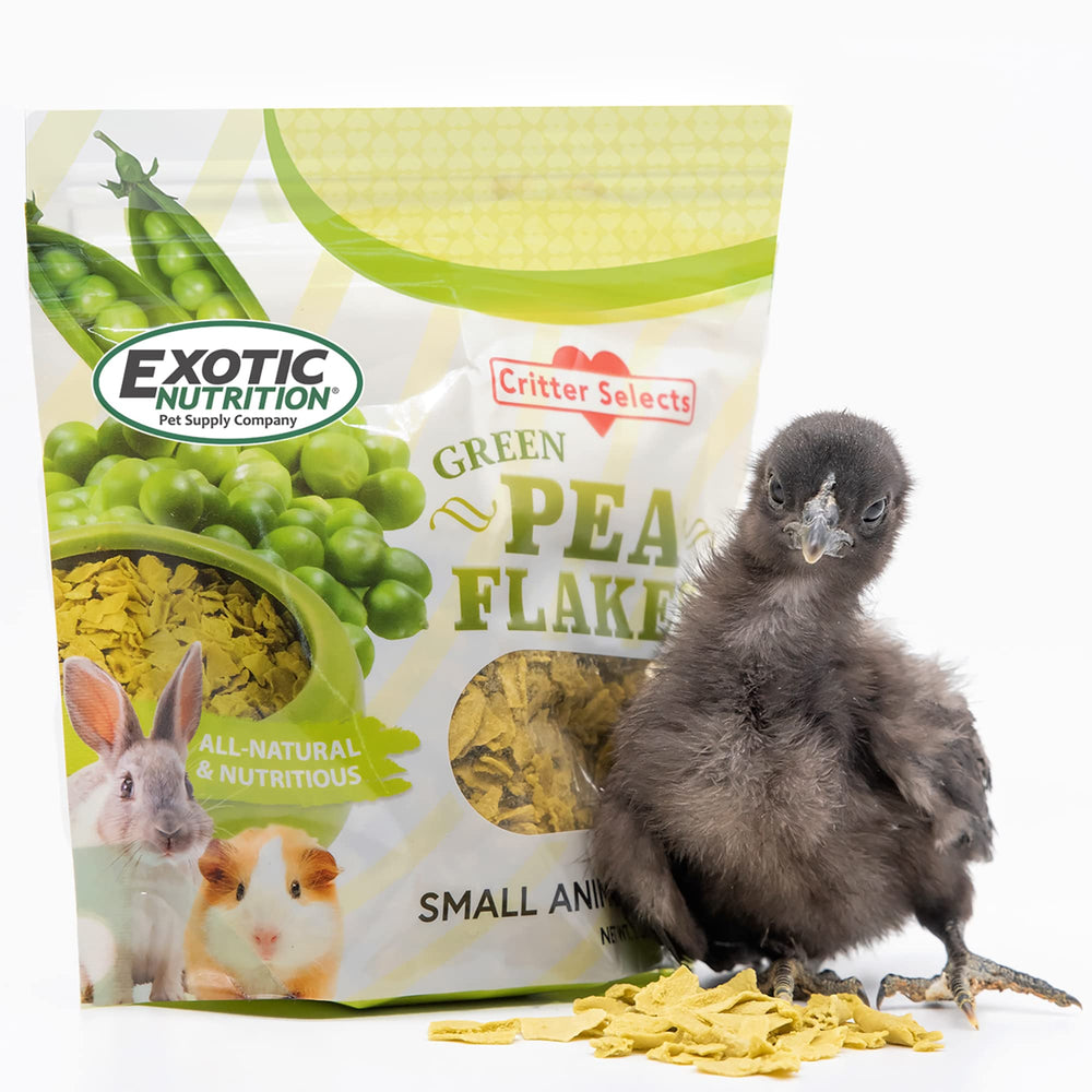 Exotic Nutrition flocons-pois-verts-lysine-mineraux: riche en minéraux et lysine pour une alimentation variée.