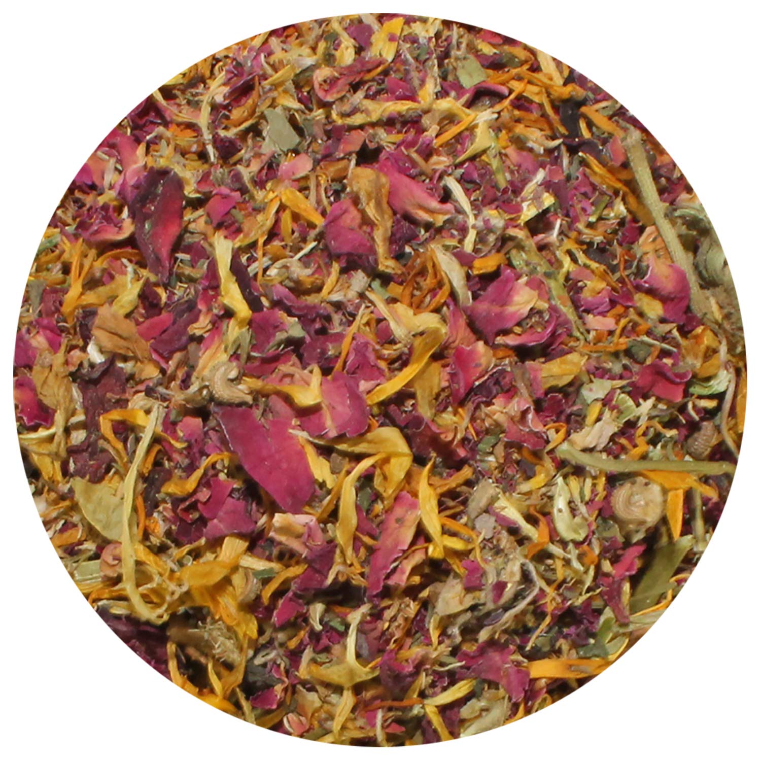 Pétales de rose de la Friandise Fusion de Fleurs pour chinchillas et compagnons.